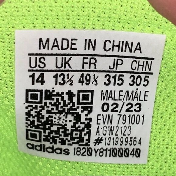 Adidas ZG23 Lucid Lemon VENT GW2123 Spiked Golf Shoes US Men's 14 - Picture 10 of 15